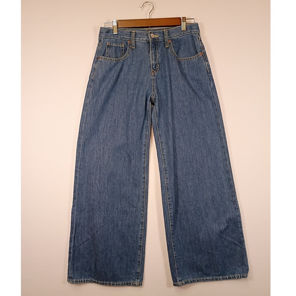 Y2K Skater Old Navy Girls 14 Blue Super Baggy Wide Leg High Rise Jeans